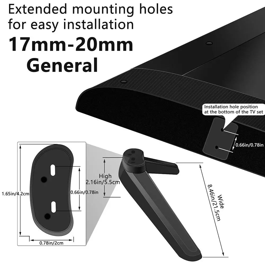 1set TV Stand Legs For 28 32 40 43 49 50 55 65 Inch TV Stand With Screws Tv Brackets Universal Tv Stand Base Holder