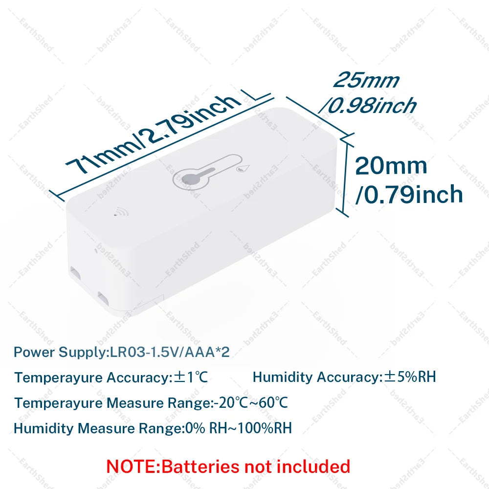 Zigbee 3.0 Temperature and Humidity Sensor Zigbee Hub Required work with Home Assistant Yandex Alexa ZHA Zigbee2MQTT