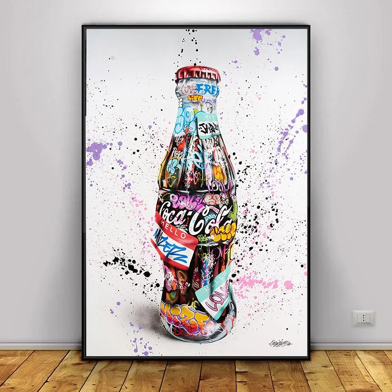 Graffiti Wall Art Home Decoration Painting Street Hand Gestures Love Kiss Modern Poster Print Pictures Abstract Pop Room Mural