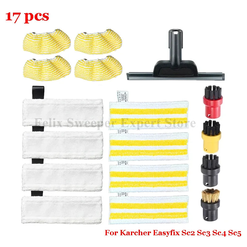 Steam Mop Cloth For Karcher Easyfix Sc2 Sc3 Sc4 Sc5 Handheld Vacuum Cleaner Part Yellow  Mop Cloth Cover Rags Pads  Accessory