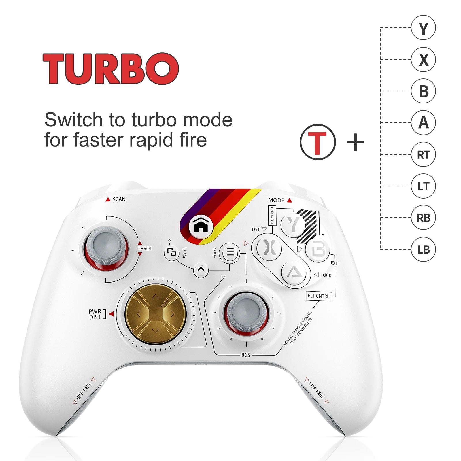 Gaming Gamepad For Xbox One Series X/S Pc With 6-Axis Gyro Sensor Dual Vibration Hall Effect Wireless Game Xbox Controller
