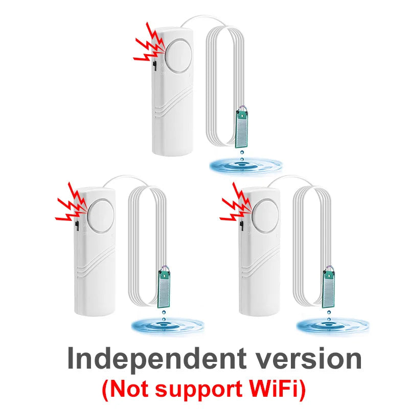 Independent Water Leakage Detector Smart Home Overflow Sensor Kitchen Security Sound Alarm Suitable For Bathroom