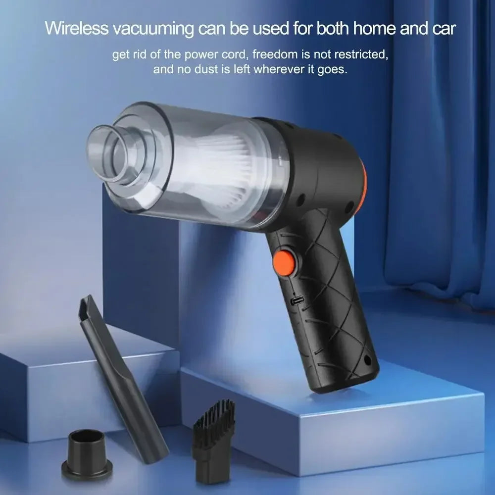 Car Wireless Vacuum Cleaner Portable Strong Suction Home Cleaning Equipment Handheld Dust Collector Mini Car Dust Blower