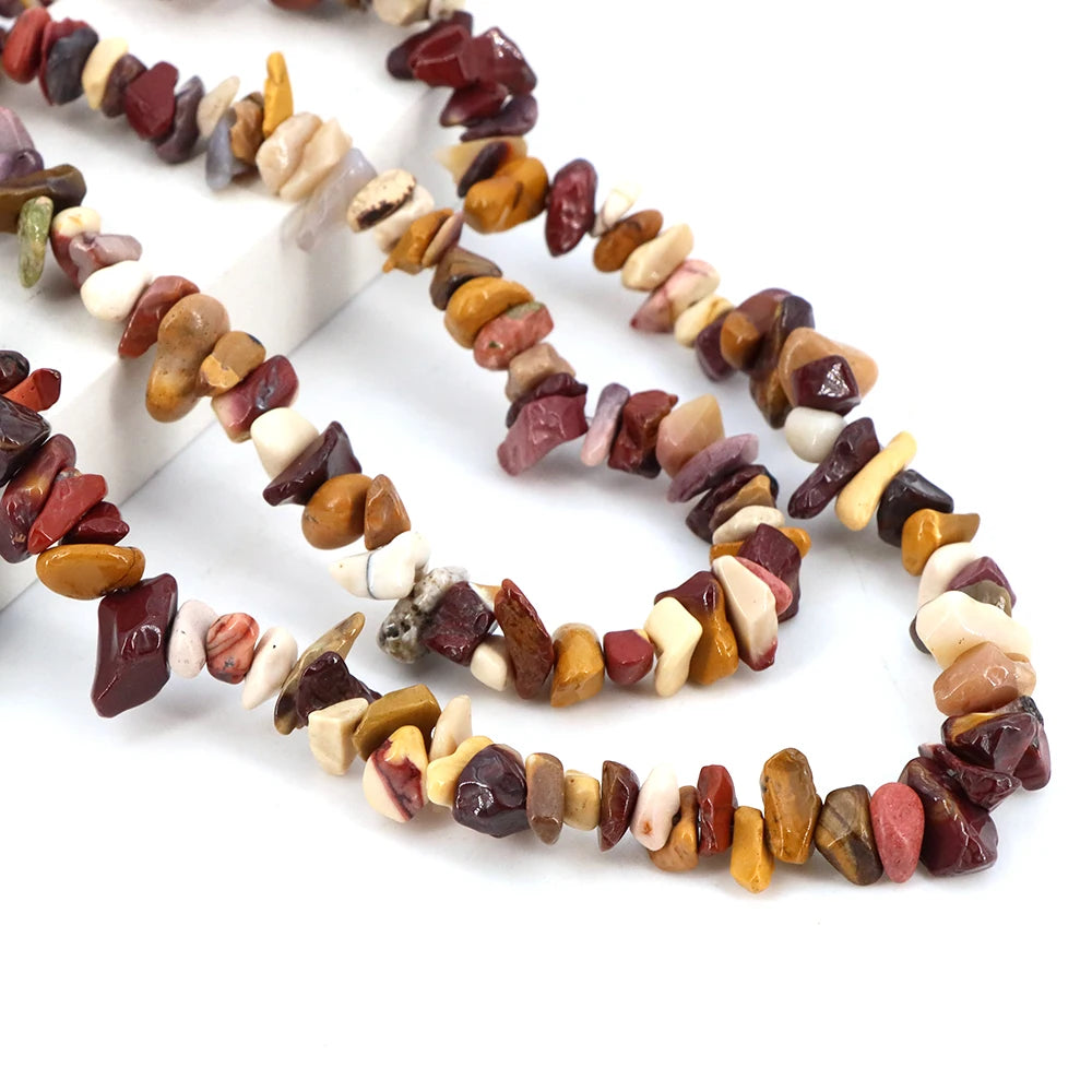 3-5mm/5-8mm Natural Garnet Amethyst Aquamarine Beads Irregular Freeform Chip Gravel Shape Stone Bead DIY Jewelry Making Bracelet