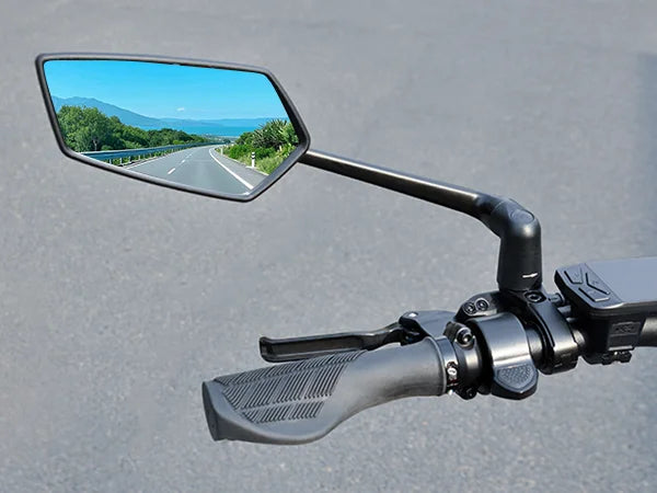 RBRL Bicycle Handlebar Rearview Mirror Automotive-Grade Wide Angle Ultra Clear Bike Mirror 360 Rotatable for Electric Scooter