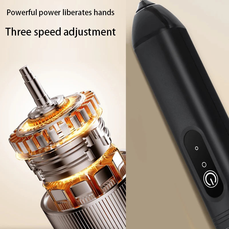 BOX Cordless Electric Milk Frother Hand Mixer Whisk, USB 3 Speeds Handheld Milk Foamer for Coffee Cappuccino Mini Blender