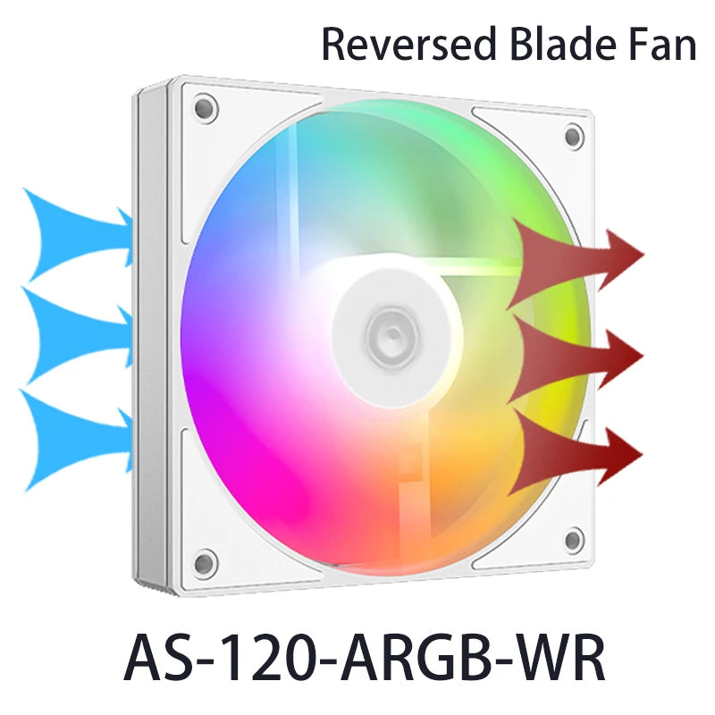 ID-COOLING AS-120-K 120mm High Performance Computer Cooling Fans,Fan Speeds：300- 2000 RPM,Hydraulic Bearing Quiet Long lifespan
