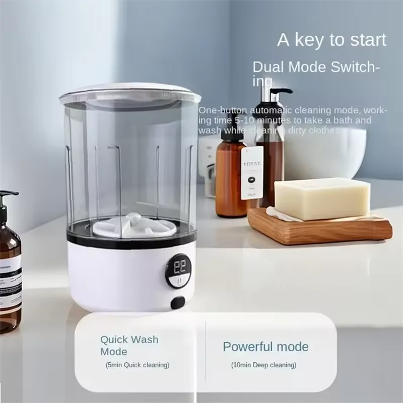 2L mini washing machine automatic portable turbo Led washing cup portable washing machine is suitable for underwear, underwear