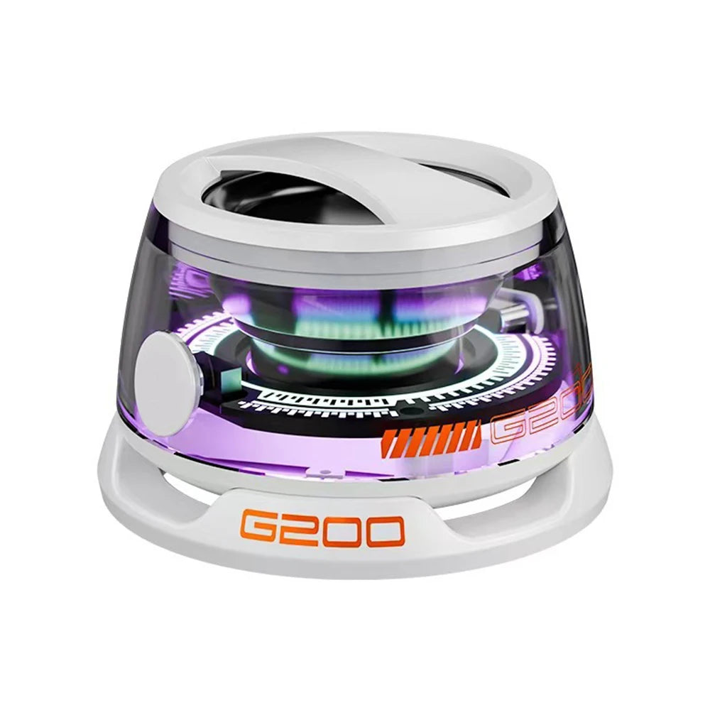 Outdoor Magnetic Bluetooth5.3 Speaker Wireless Portable Mini Travel Stereo Speaker with RGB Color Light and Phone Holder for Ios