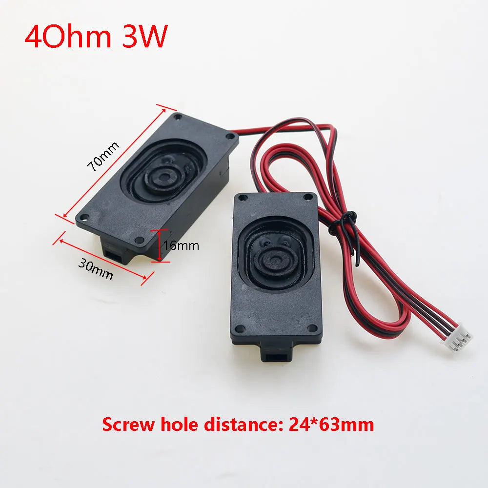 1pair Audio Portable Speakers 4Ohm / 8Ohm 3W / 5W/ 10W Computer Speaker Advertising LCD TV Speakers Loudspeaker Rectangle Speake