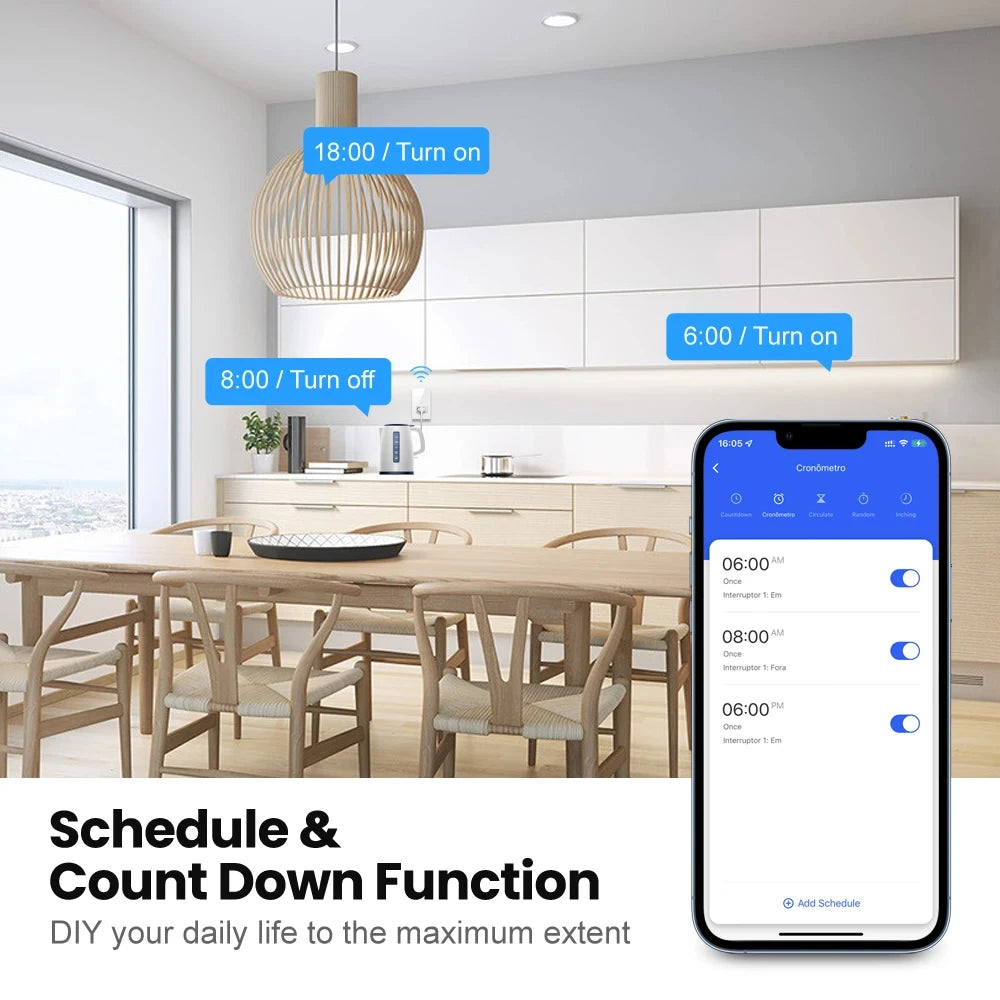 Tuya WiFi Smart Light Switch Mexico US Wall Socket With American Plug Outlet Glass PanelS mart life Support Alexa Google Home