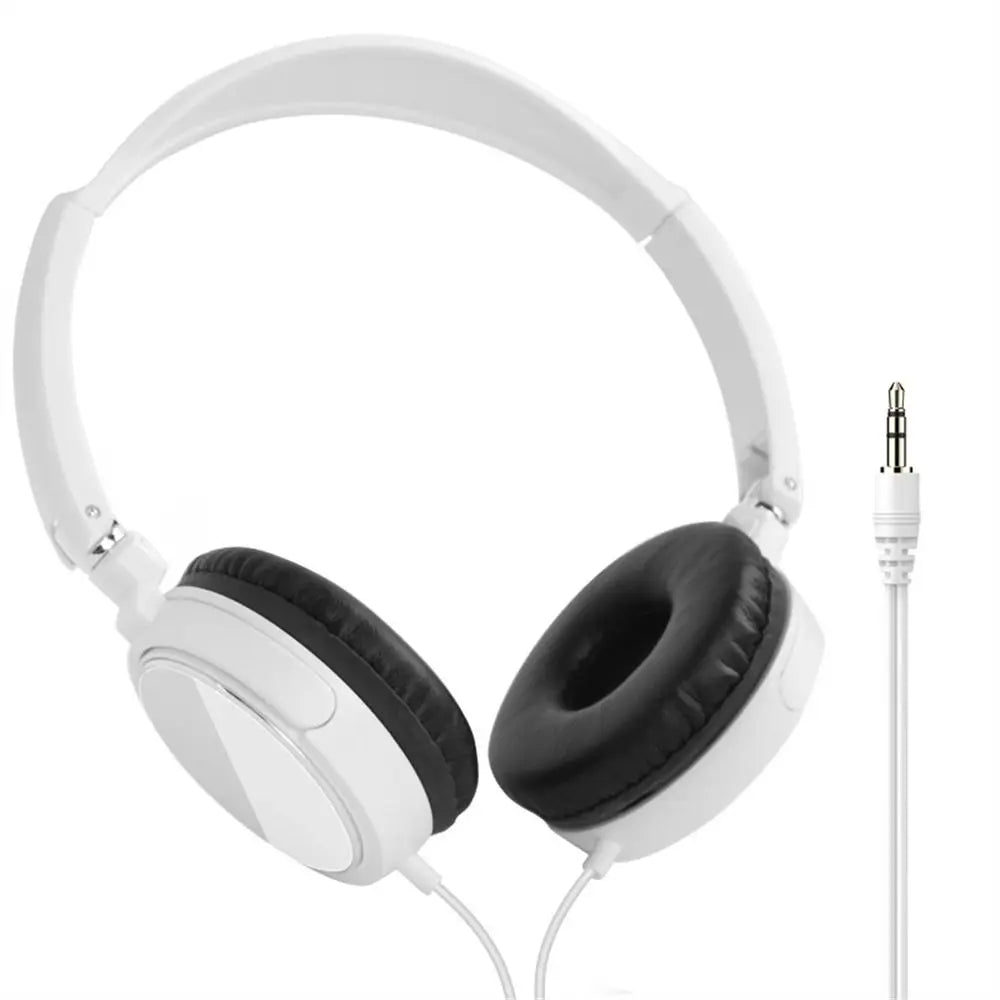 Universal Headphone Over Ear Foldable Wired Earphones HiFi Stereo Sound Portable Headset 3.5mm