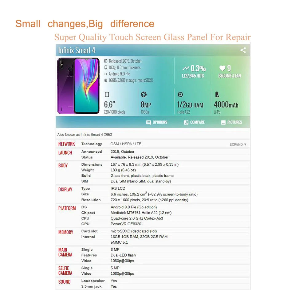 10Pcs/Lot For Infinix Smart 10 9 8 Plus 7 6 HD 2021 Touch Screen Panel Front Outer Glass LCD Lens Smart 4 5 Pro Glass With OCA