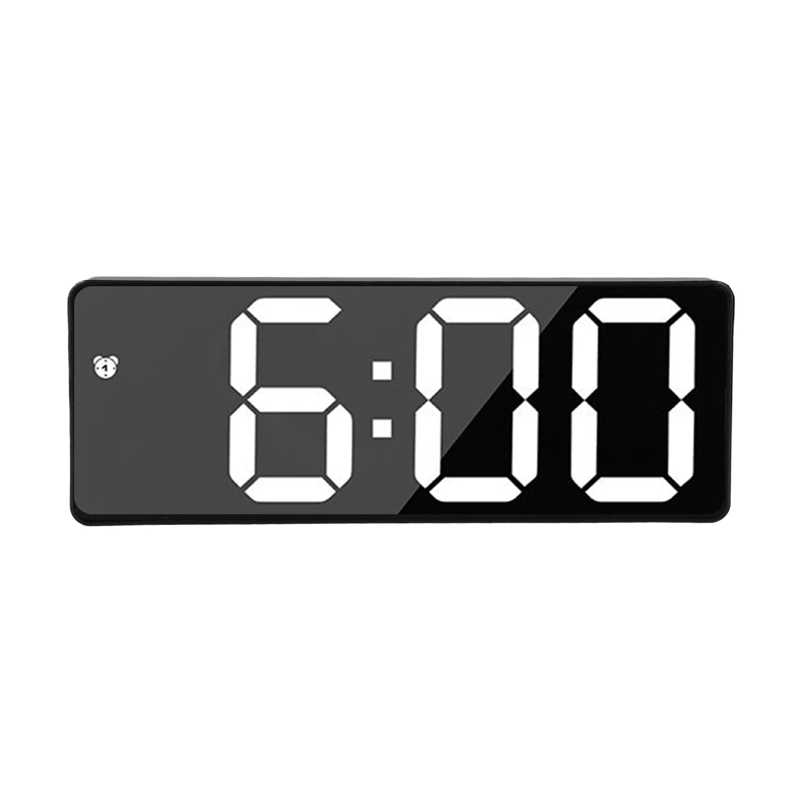 Electronic Clock with Bright Large Display and Voice Control Designed for Time Alarm Calendar and Temperature Monitoring