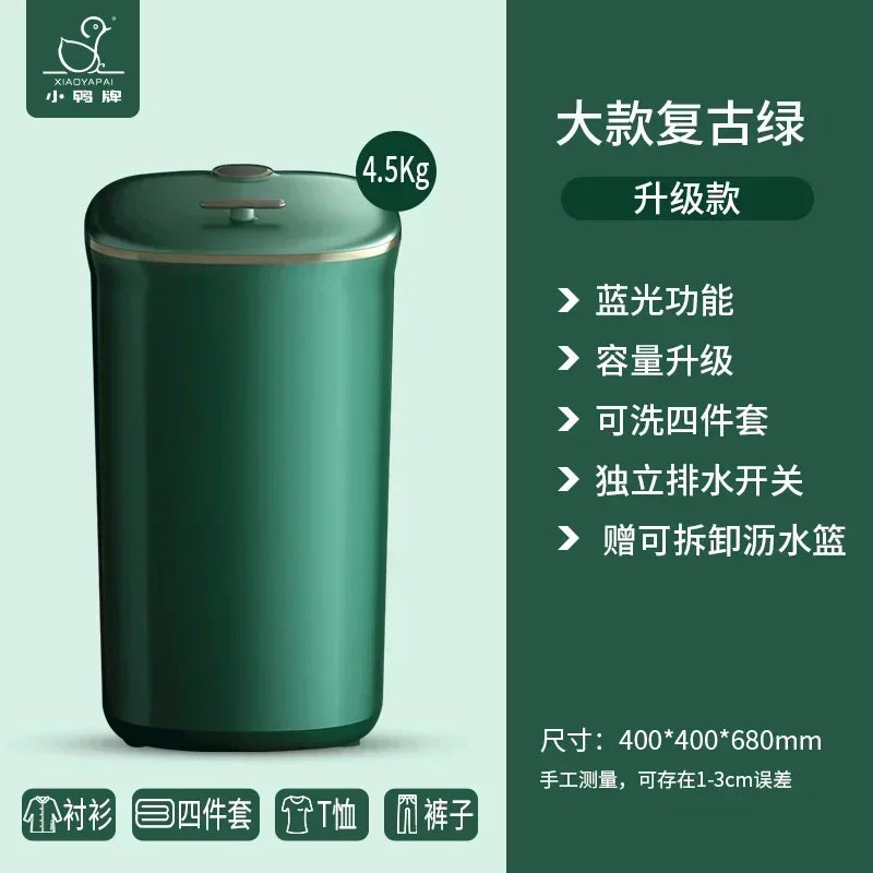 semi-automatic mini washing machine  Small baby children baby underwear socks artifact retro home new style