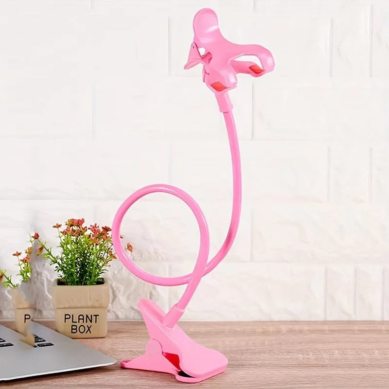 1pc Lazy Phone Holder, Flexible Gooseneck Stand with Clip for Bed Desk, Hands-Free Universal Stand for Watching Videos