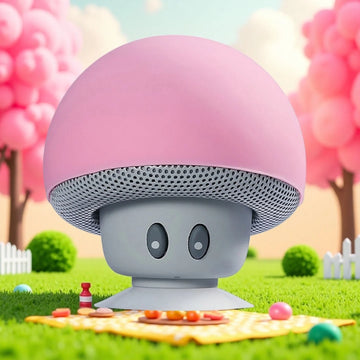 Bluetooth Mushroom Speaker Portable Subwoofer with Suction Cup Function