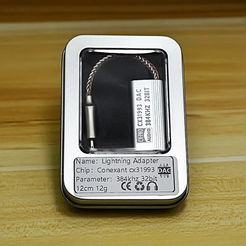 ALC5686 CX31993 HiFi DAC Headphone Amplifiers Audio Decoding AMP Adapter Sound Card Digital Decoder 32bits/384KHz For iPhone iOS
