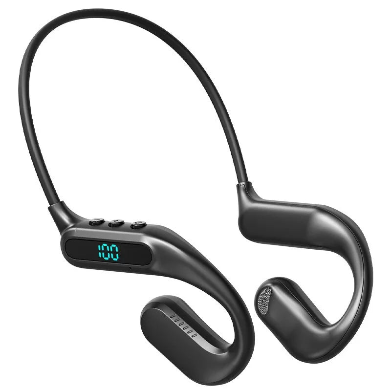 Bluetooth 6.0 Air Conduction Headphone Wireless Waterproof Sports Headset HiFi Stereo Noise Reduction Music Ear Hook Earbuds
