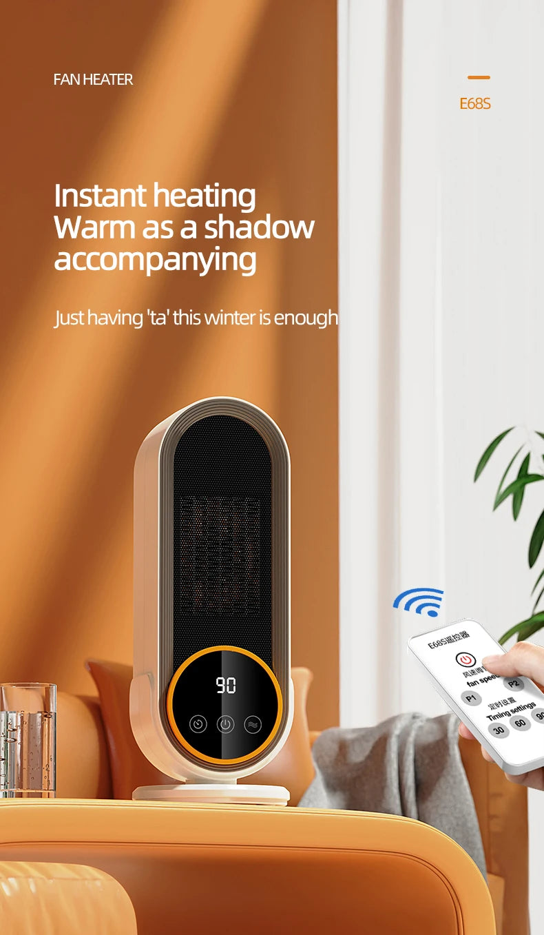 1200W Electric Heater Portable Fan Heaters 220V Room Heater Home Office Desktop Heaters Warmer Machine For Winter Warmer