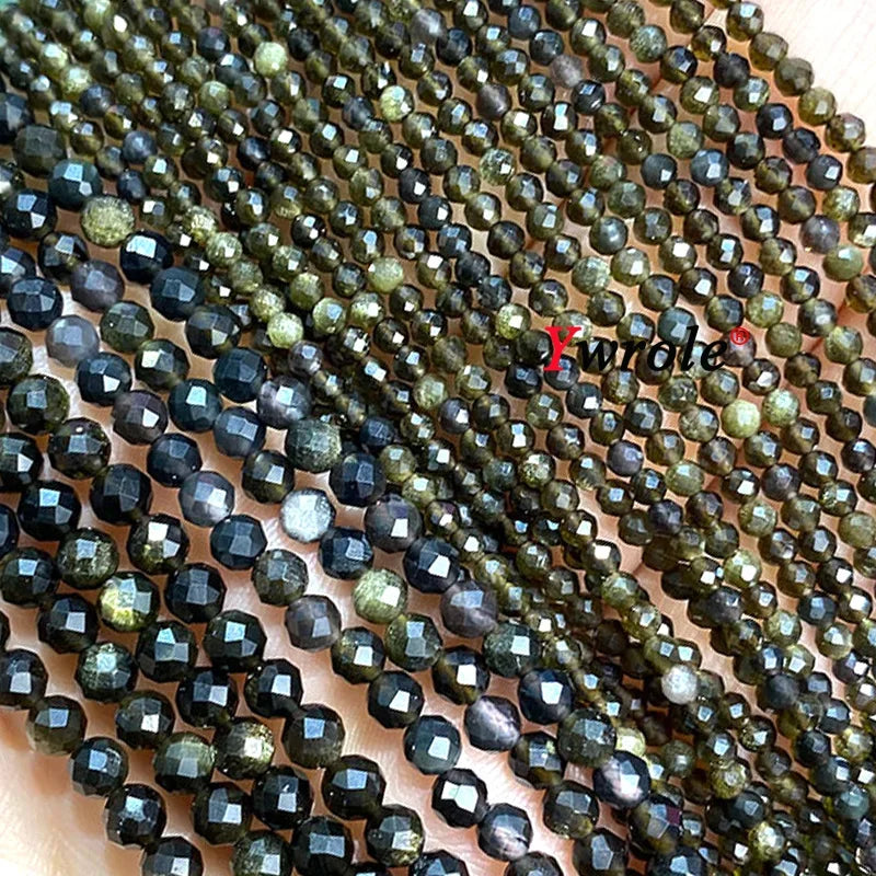 Natural Red Garnet Stone Beads 2 3 4mm Faceted Loose Round Gemstone For Jewelry Making DIY Bracelet Earrings Accessories 15''
