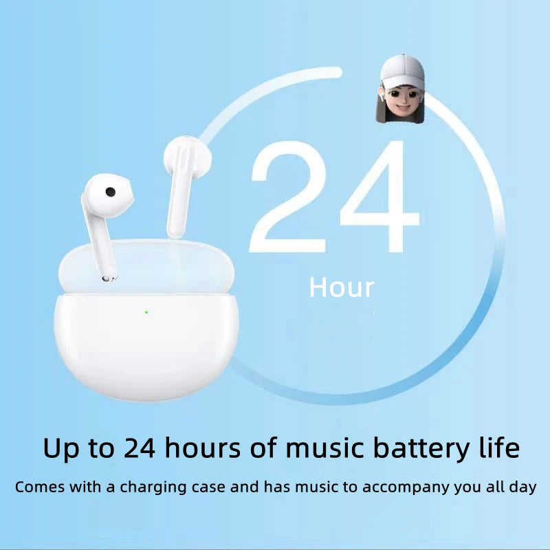 Original OPPO ENCO Air2 Wireless Bluetooth Earbuds - Noise Reduction Call Feature Long Standby New Audio Version Air 2 Earphones