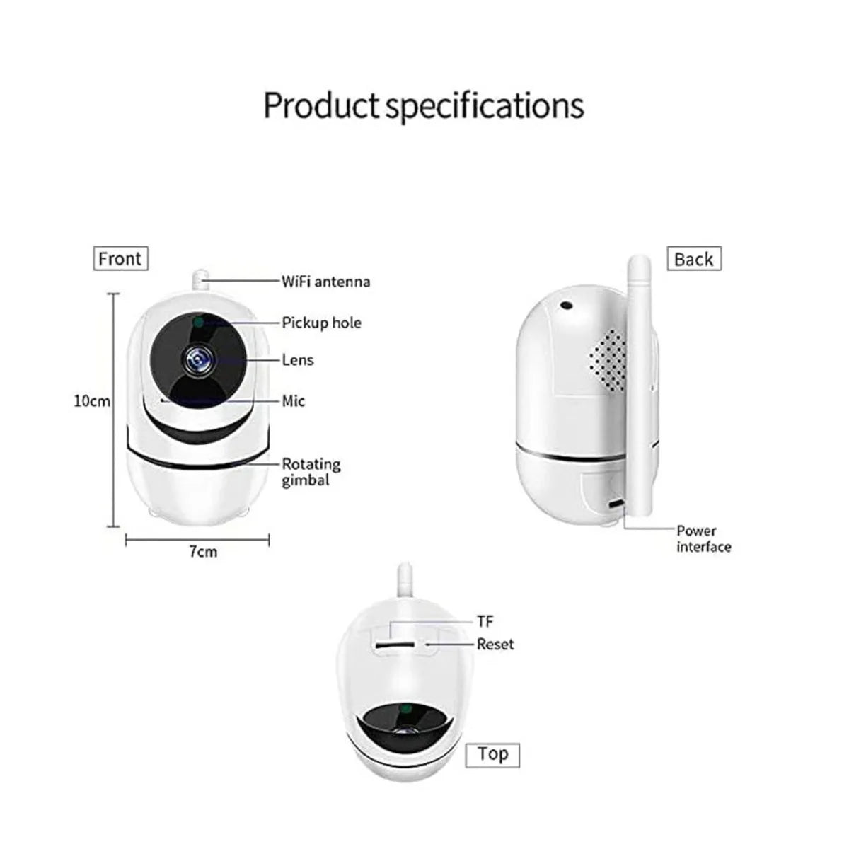 Mini Camera Smart Home Auto Tracking 1080P Wifi IP Camera Full Network Wireless CCTV Video Baby Security Camera