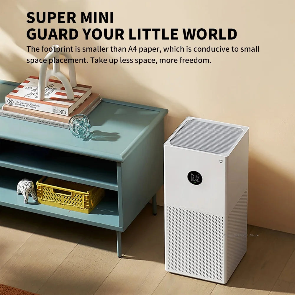 NEW MIJIA Smart Air Purifier 4 Lite LED Display Quadruple Purification Aldehyde Removal Home Air Ionizer 35.8dB(A) Low noise