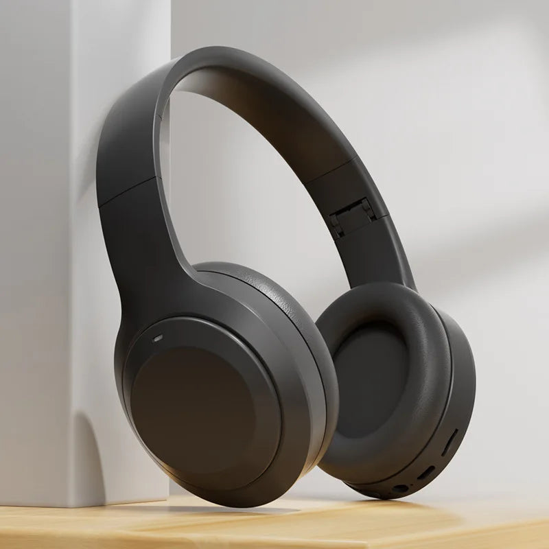 Wireless Headphones Bluetooth 5.1 Over Ear HIFI Stereo Headsets True Active Noise Cancelling Tf Card Support Type-c HD Mic Gifts