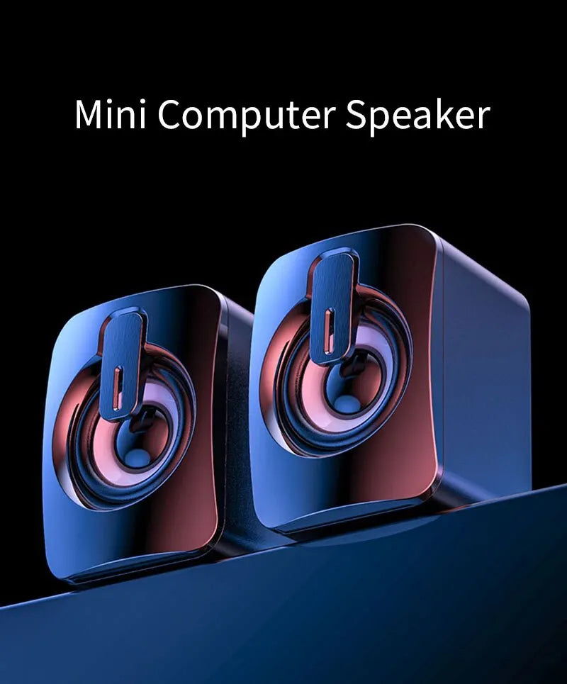 Computer Speakers PC Sound Box HIFI Stereo Microphone USB Wired Caixa De Som With LED Light For Desktop Computer Laptop Notebook