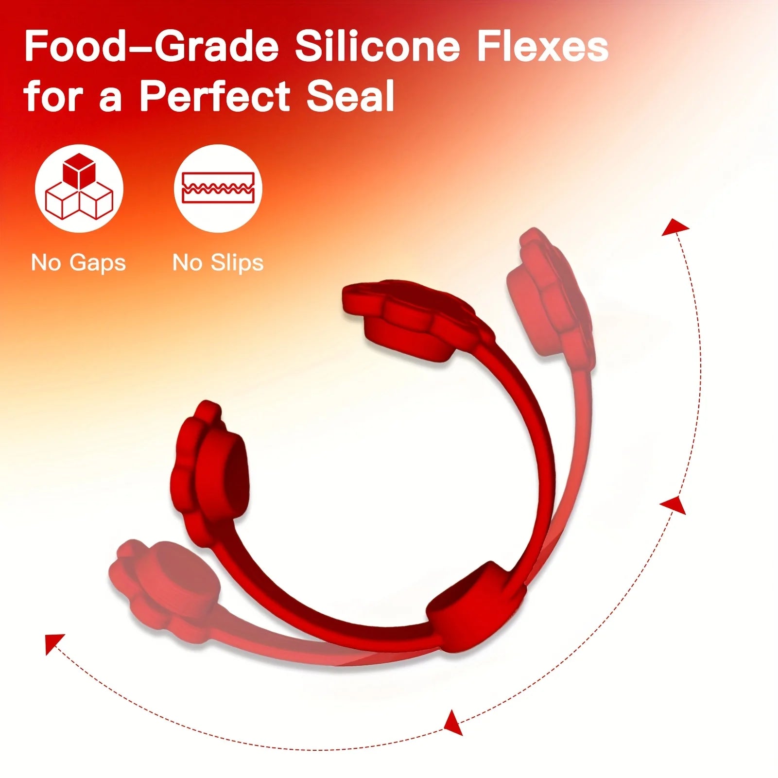 2sets Silicone Magnets for Air Fryers - Small Flower Design,Suitable for All Air Fryers with Red Handles,Space-Saving Safety Fix