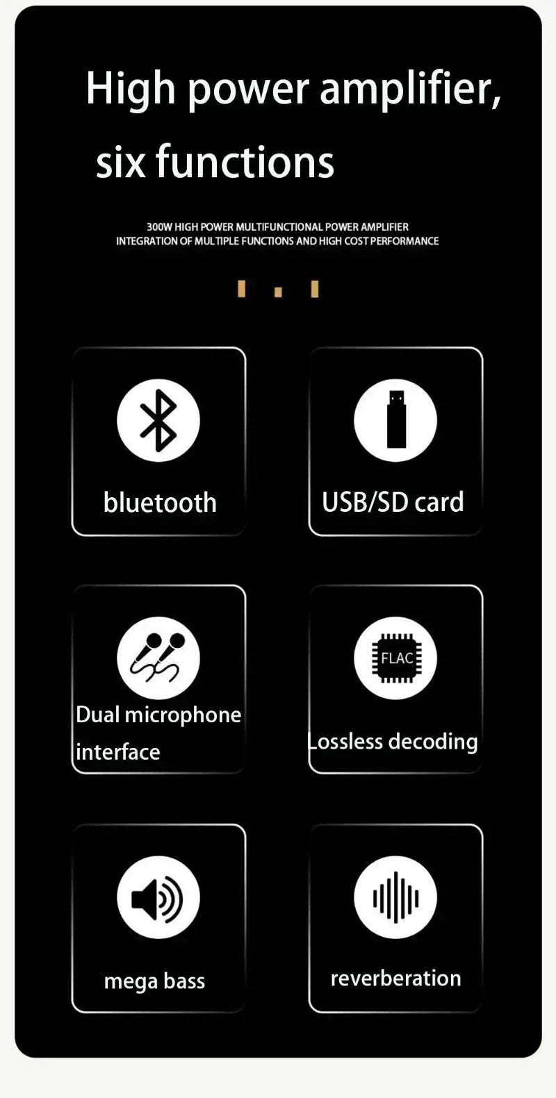 AV-369BT Bluetooth 5.1 Sound Speaker AMP Stereo Audio Amplifiers Receiver 6 Channel Home Theater Audio Stereo System Components