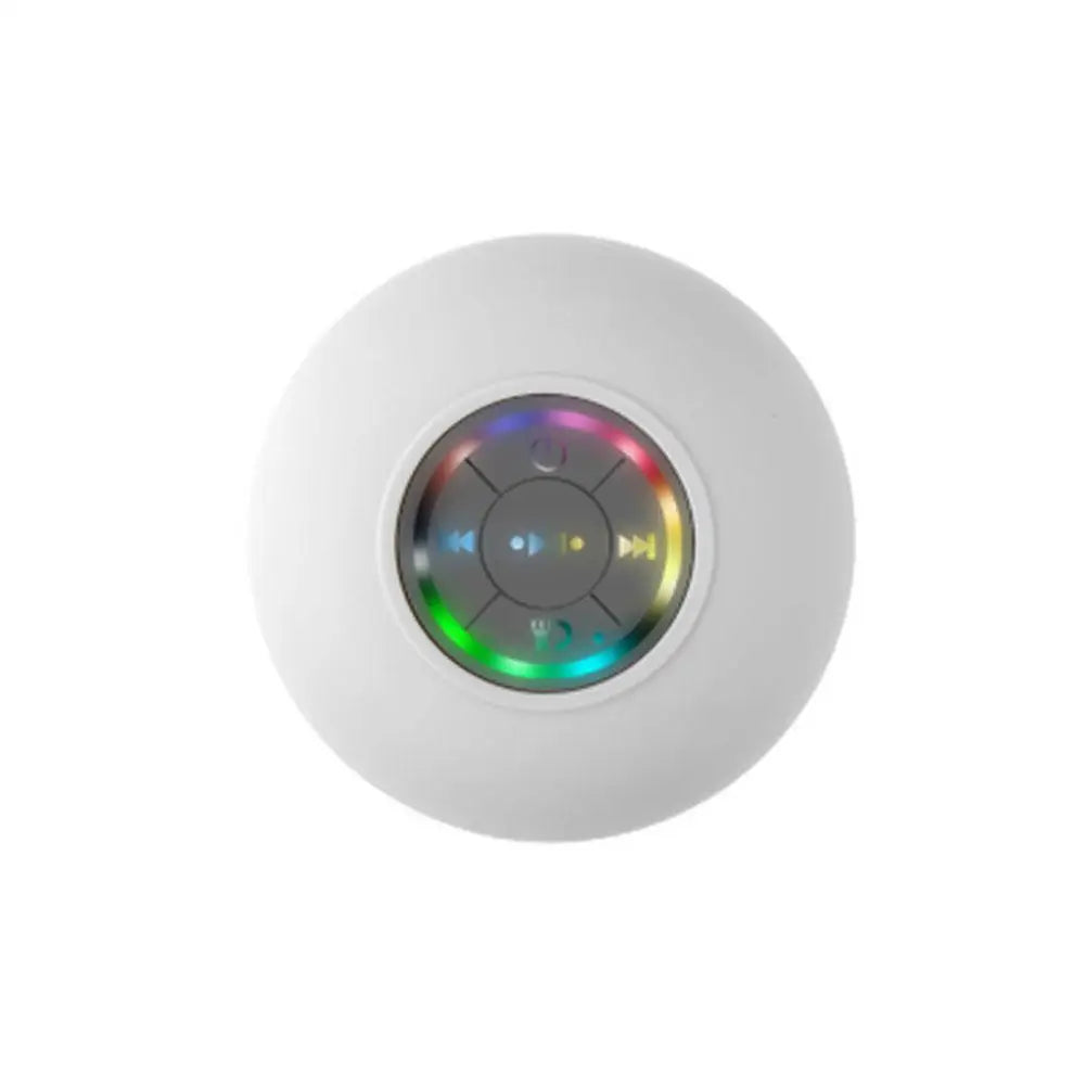 Bathroom Waterproof Bluetooth Speaker with RGB LED Light Mini Outdoor Travel Portable Wireless Shower Suction Cup Speakers