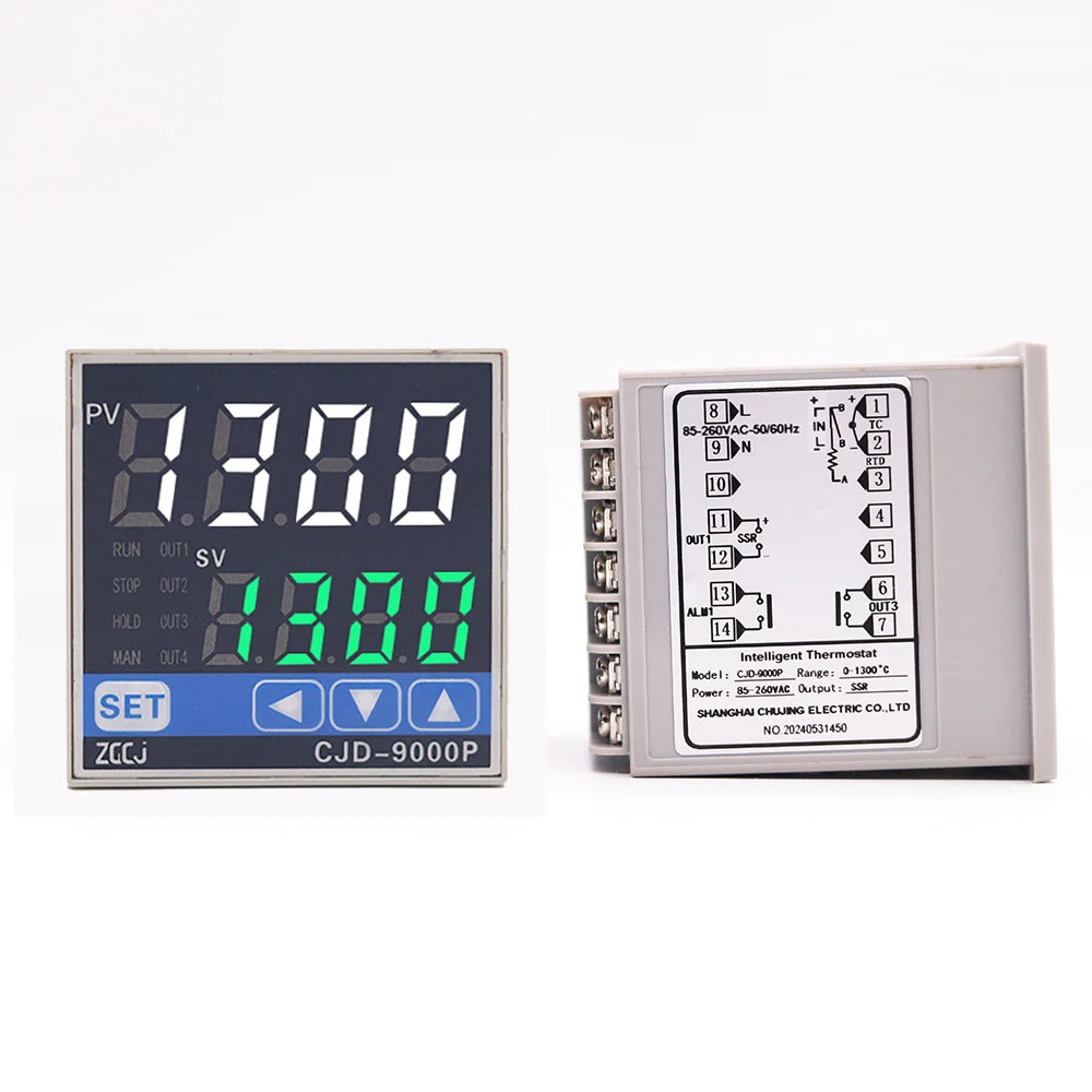 Digital programmable temperature curve thermostat Temperature and timer 2 in 1 ramp soak pid temperature controller