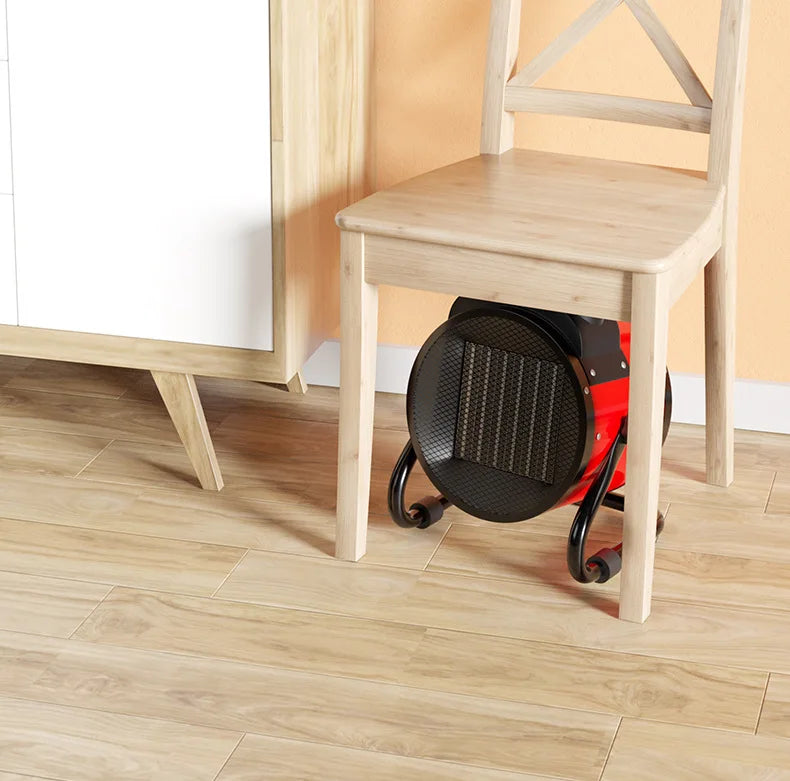 Electric Heating Fan 2000W Portable Space Heater Adjustable Thermostat 2 Heat Settings + Fan Mode Overheat & Tip-Over Protection