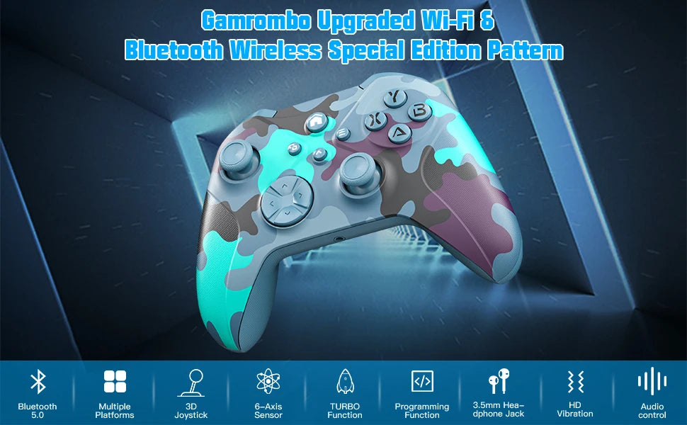 Gaming Gamepad For Xbox One Series X/S Pc With 6-Axis Gyro Sensor Dual Vibration Hall Effect Wireless Game Xbox Controller