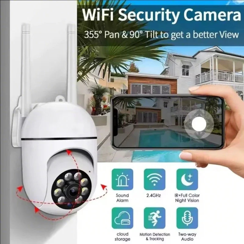 3MP WiFi Camera Home PTZ IP Camera Auto Tracking Security CCTV Camera Color Night Audio Wireless Surveillance Camera