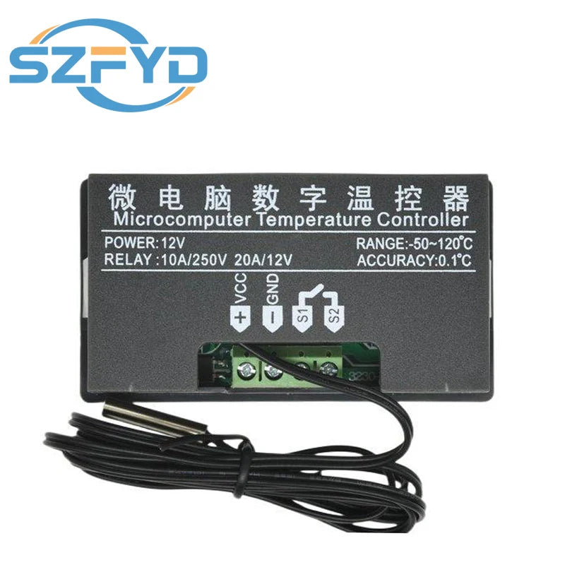 W3230 Digital Temperature 12V 24V 220V Thermostat Regulator Heating Cooling Control Thermoregulator