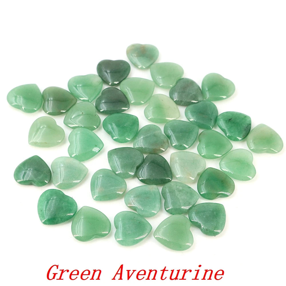 Lots Wholesale Gem Heart Shape LOVE 20MM Natural Crystal Amethyst Agate Bead Healing Reiki Natural Stone Gift Supplies