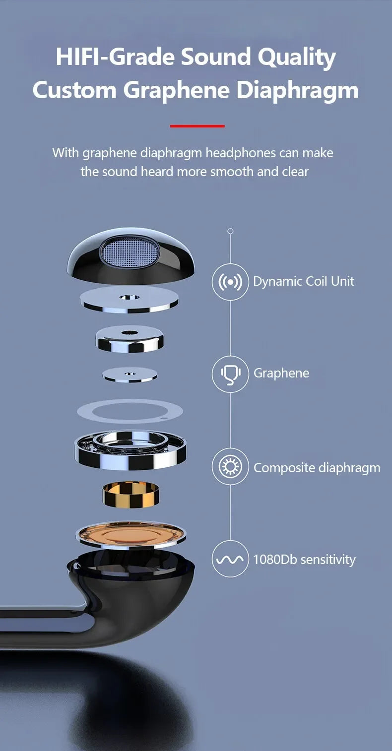 Neckband wireless connection compatible 5.2 LED headphones High sound quality stereo power display Magnetic Bluetooth earphones