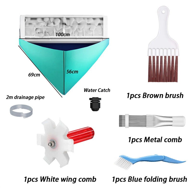 Air Conditioner Cleaning Device Air Conditioner Cleaning Bag And Drainpipe AC Cleaning Waterproof Air Conditioner Cleaning Tool