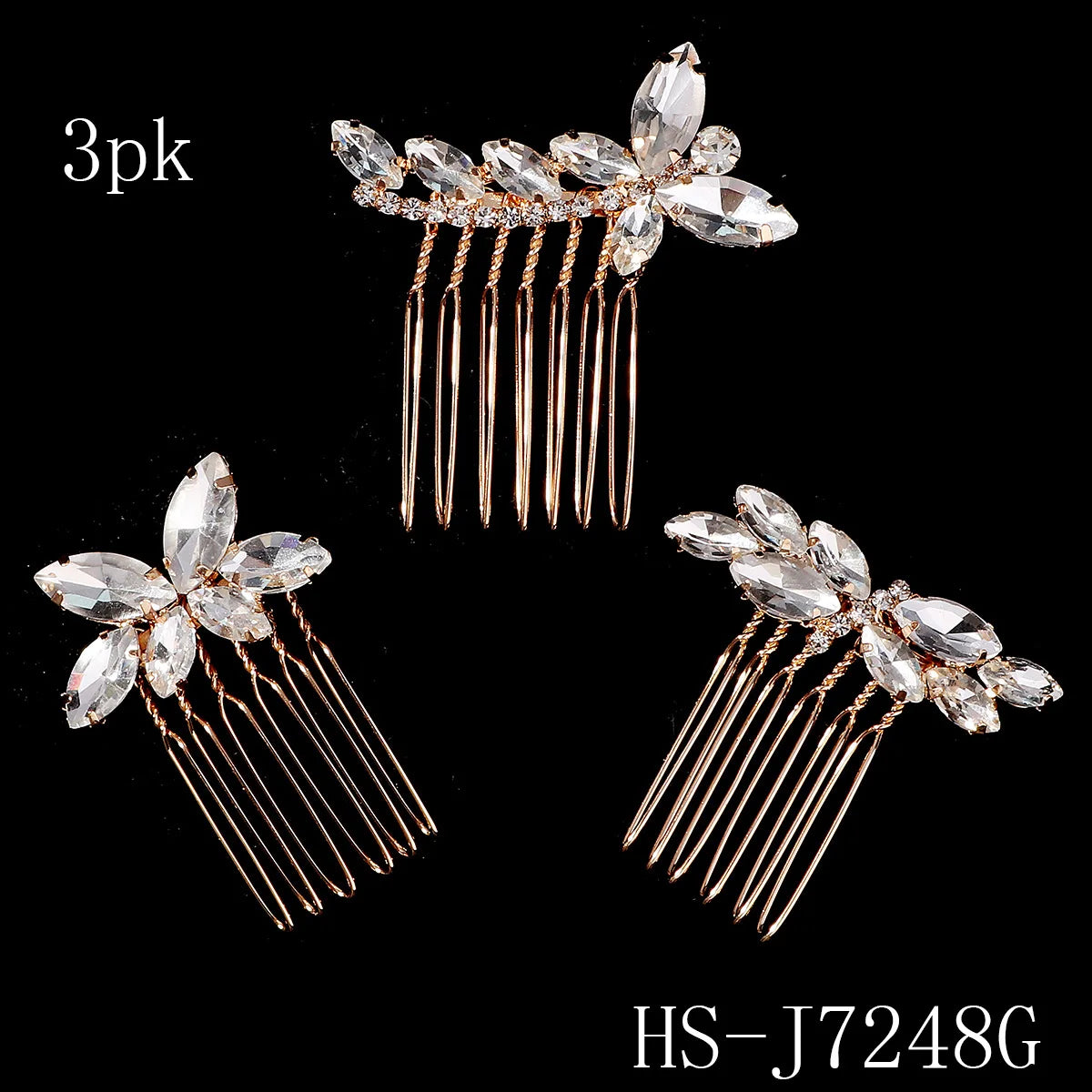Luxury Pearls Wedding Flower Hair Comb Bride Hair Pins Clips Set Cute Hair Fork Headpieces for Women Jewelry Gift Hair Accessory