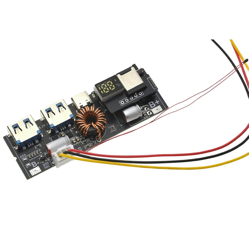 3S/4S/5S Bidirectional PD Power Bank Module – 6 Port 65W~100W Fast Charge DIY Mobile Power Motherboard Kit