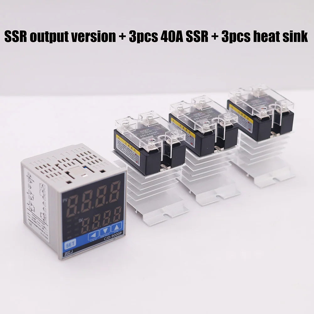 Digital programmable temperature curve thermostat Temperature and timer 2 in 1 ramp soak pid temperature controller