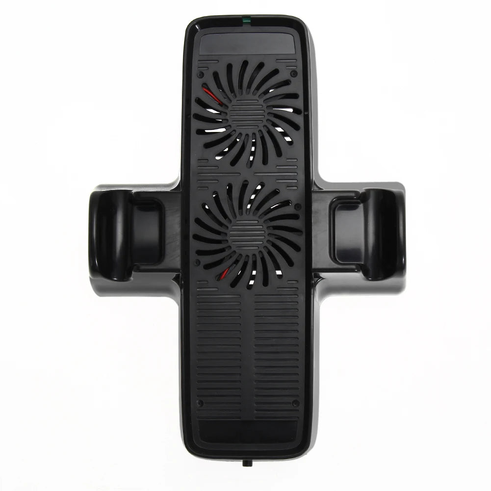 Console Cooling Fan  for XBOX 360 Game Controller ABS Cooling Fan Heat Dispersion with Dual Dock Stand USB Cable Accessories