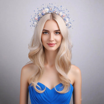 Luxury Handmade Shell Conch Beads Headbands For Women Bride Wedding Hair Accessories Hairbands Vacation