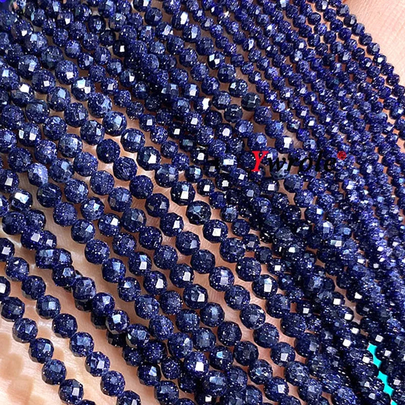 Natural Red Garnet Stone Beads 2 3 4mm Faceted Loose Round Gemstone For Jewelry Making DIY Bracelet Earrings Accessories 15''