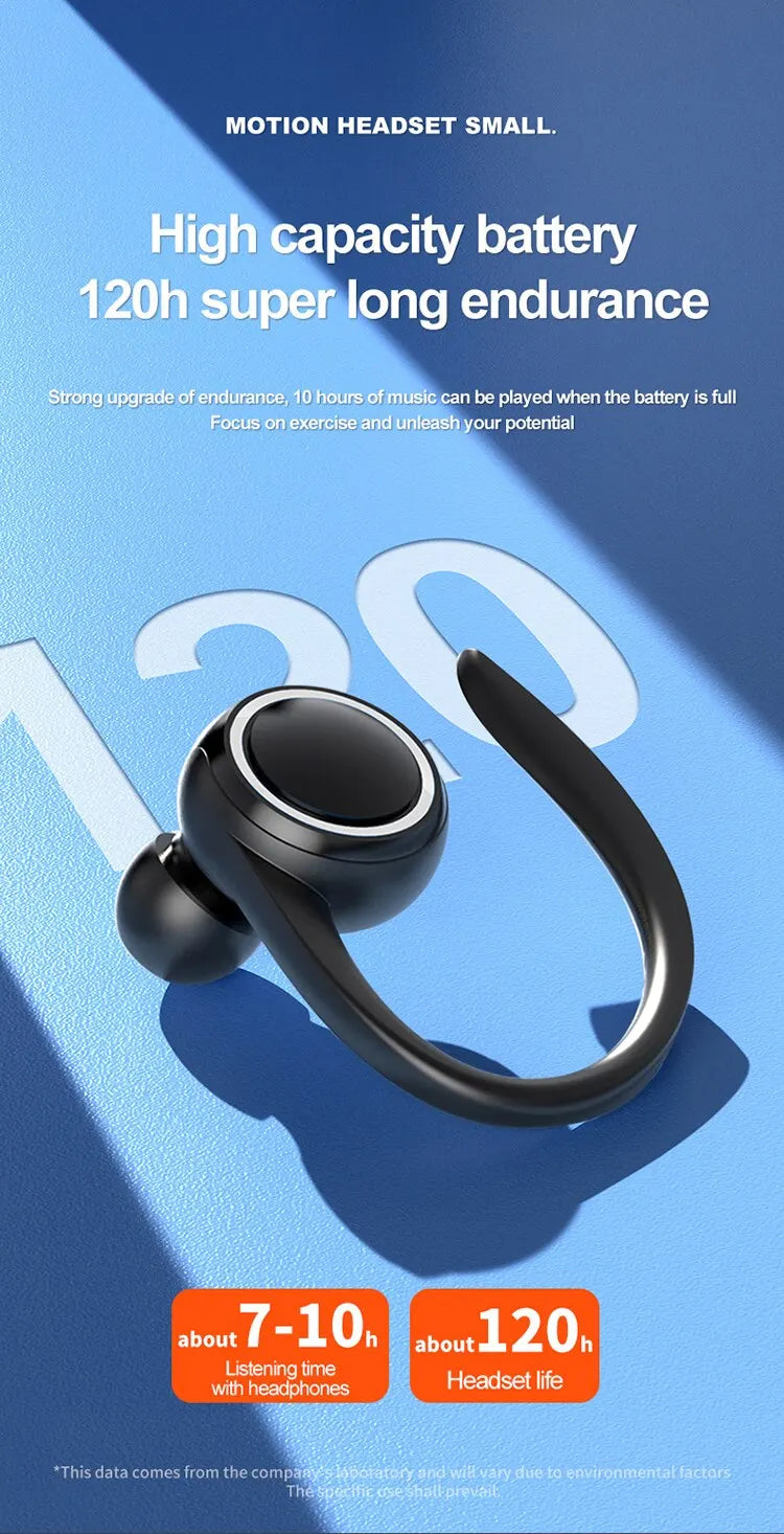 Wireless Ear Hanging Bluetooth 5.2 Earphones Sports Fitness Music Headset In Ear Noise Cancelling Headphones For iPhone Xiaomi