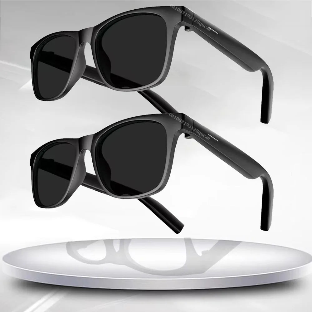 New Men's Smart Glasses Women's Bluetooth Glasses Voice Call Control Music UV Polarized Sunglasses Headphone Glasses Man 2025