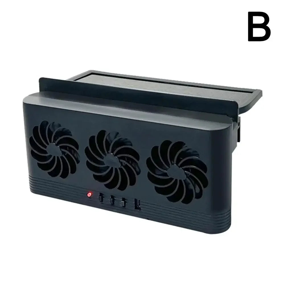 Car Solar Exhaust Fan Air Circulation Cooling Cooling Window Summer Tool Exhaust Interior Accessories Fan Fan Cooling S3D4